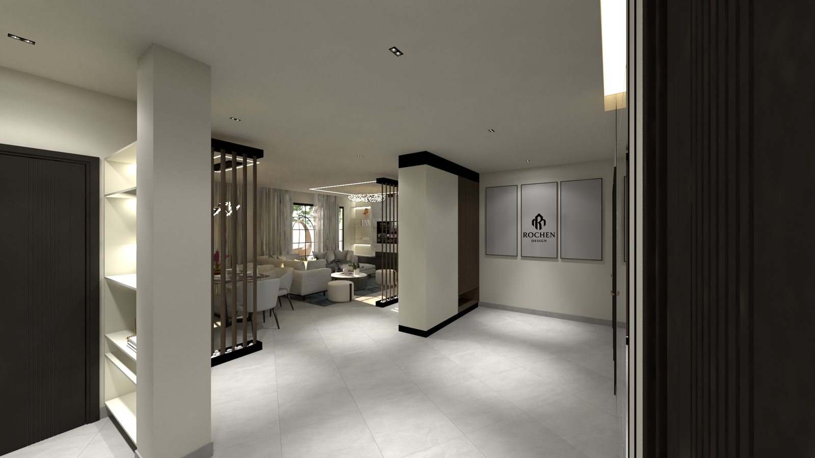 Villa Interior Excellence in El Echatt: A Symphony of Form and Light - Image 2