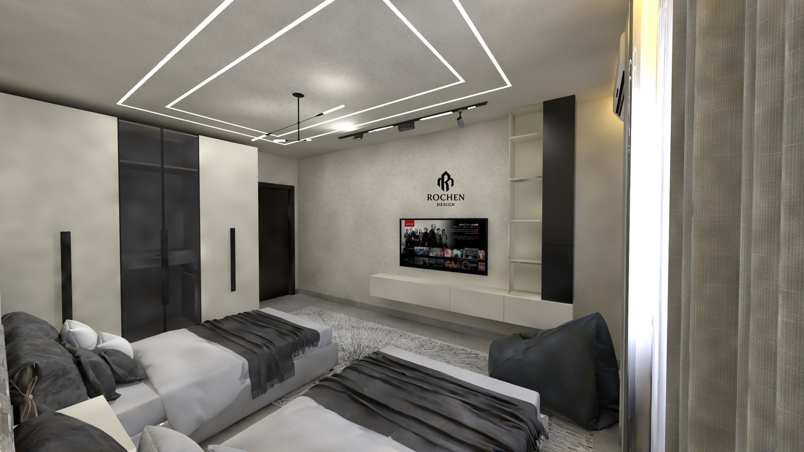 Villa Interior Excellence in El Echatt: A Symphony of Form and Light - Image 6