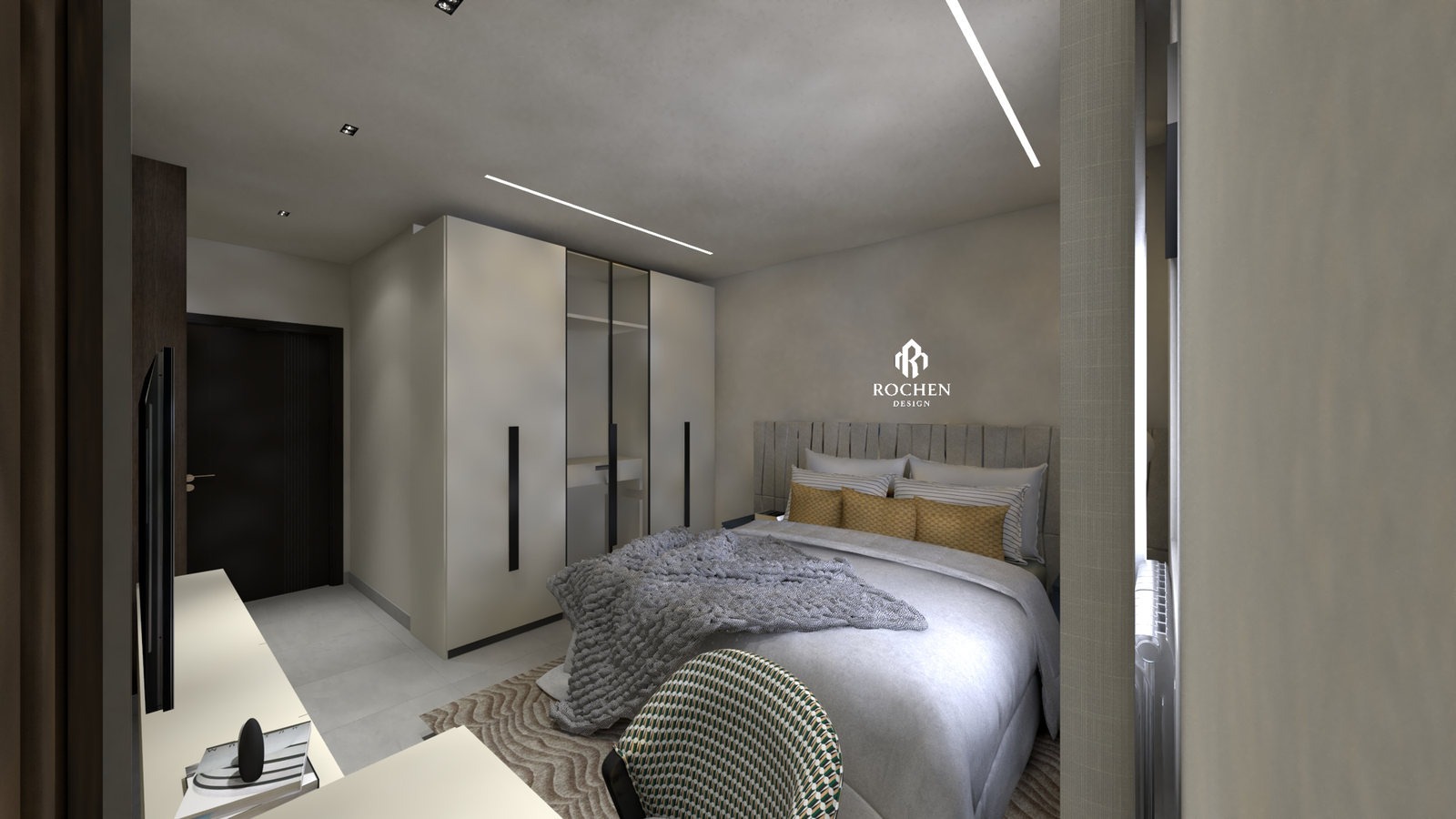 Villa Interior Excellence in El Echatt: A Symphony of Form and Light - Image 8