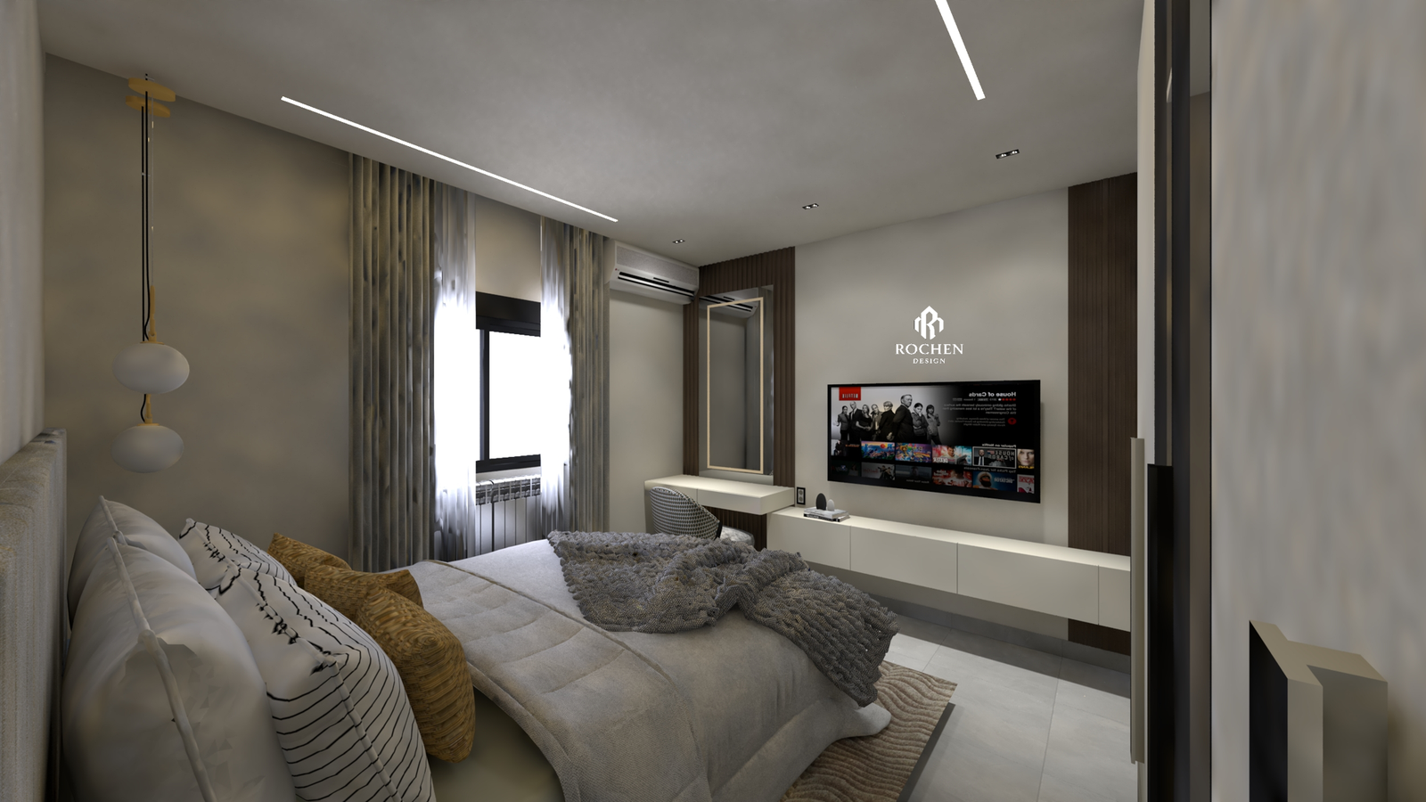 Villa Interior Excellence in El Echatt: A Symphony of Form and Light - Image 9