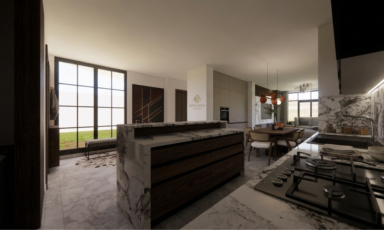 Sophisticated Modern F3 Apartment Interior Design - Image 4