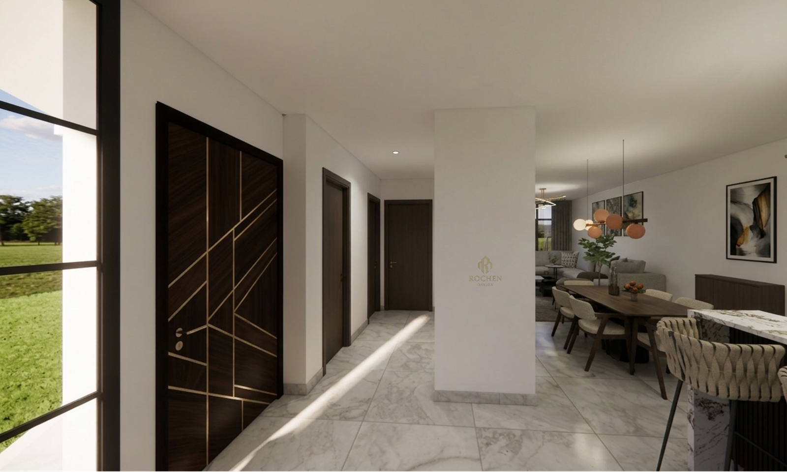Sophisticated Modern F3 Apartment Interior Design - Image 10
