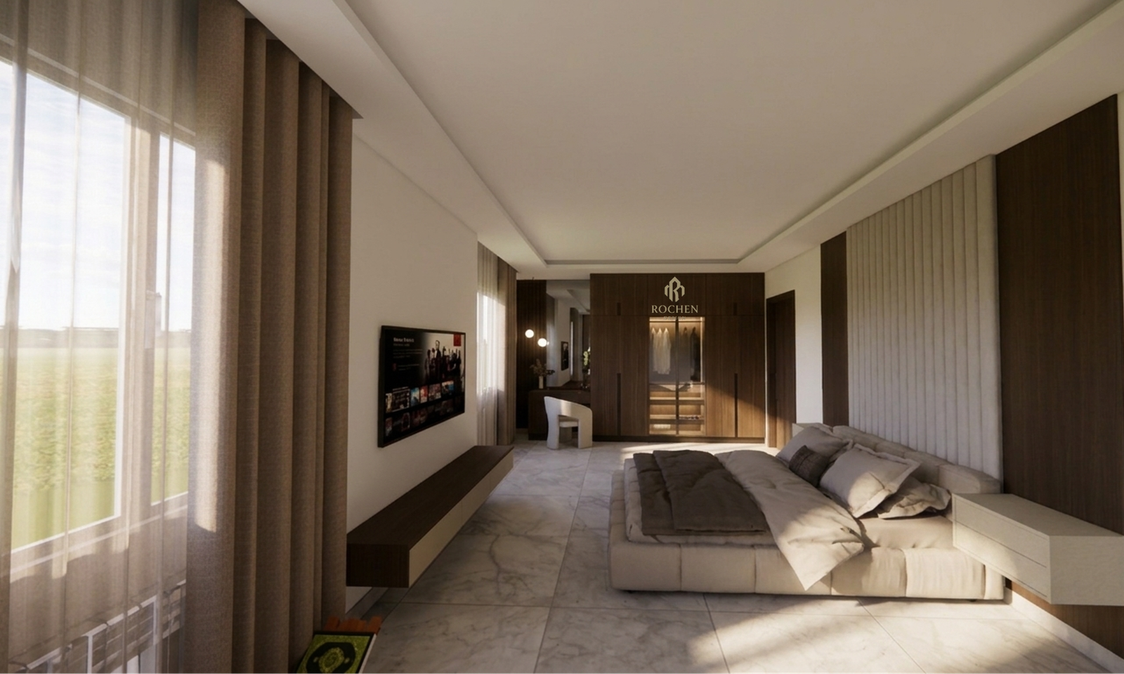 Sophisticated Modern F3 Apartment Interior Design - Image 14